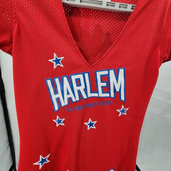 Harlem Globetrotters Womens Medium V Neck Jersey Dress Embroidered Logo - Picture 8 of 12